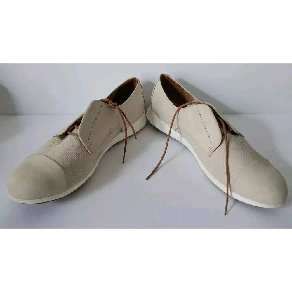 Samuel Hubbard Women's Taupe Suede Lace Up Oxford Shoes Size 9.5 W1205-232